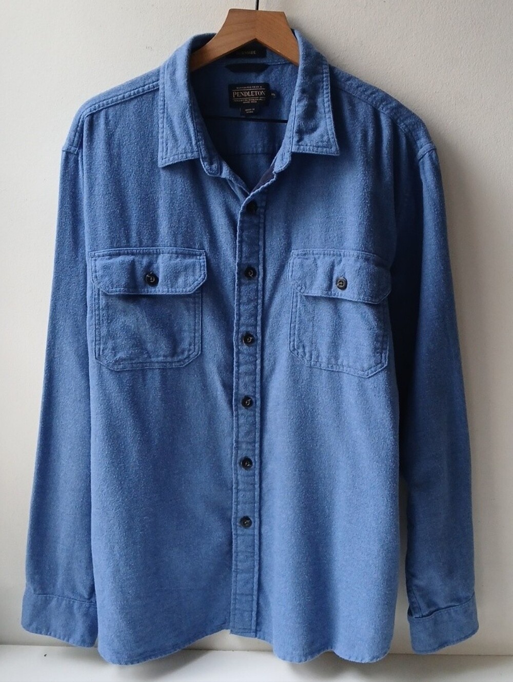 Pendleton Burnside Flannel Shirt Blue Men's XL